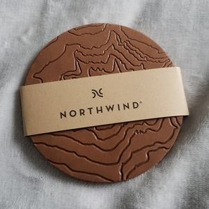 Northwind Leather Coaster Set